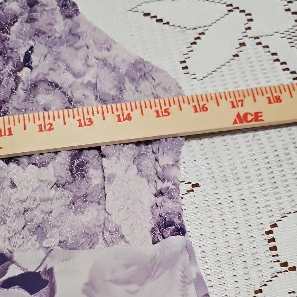 Floral Purple Sleeveless Dress - Picture 7 of 14